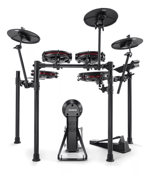 Bateria Eletrônica Alesis Nitro Max Kit 8 Peças Bluetooth Cor Preta