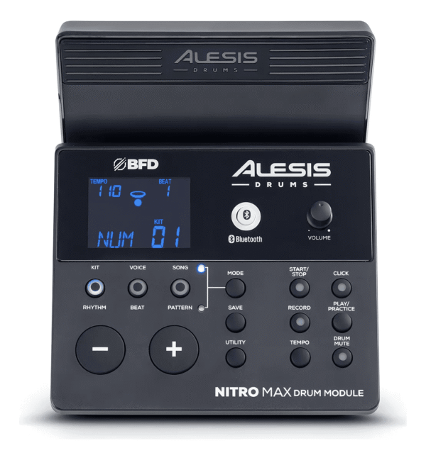 Bateria Eletrônica Alesis Nitro Max Kit 8 Peças Bluetooth Cor Preta - Imagem 4