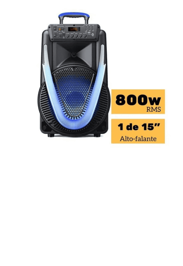 Caixa Acústica De Som Amplificada Sunny Ii 800WSp396 - Imagem 2