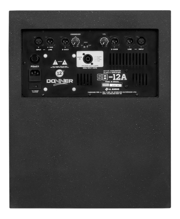 Caixa Acústica Sub Grave Donner Ativo Sb12 500WRMS - Imagem 4
