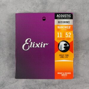 Encordoamento .011 Elixir 11027 para Violão Aço