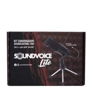Kit Microfone Condensador Soundvoice Soundcasting1200