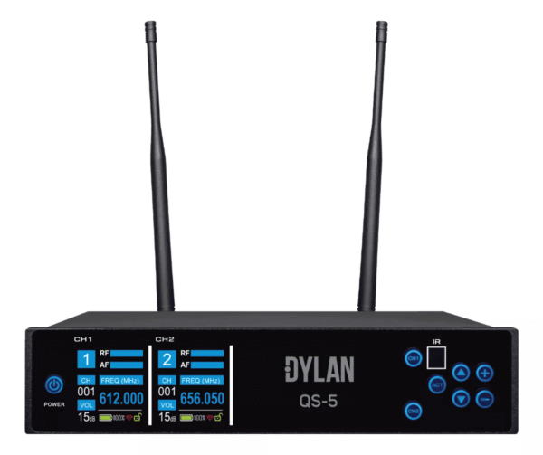 Microfone Dylan S/Fio Uhf Qs-5 300 Canais - Imagem 2
