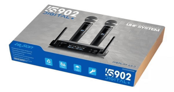 Microfone Sem Fio Ls902 Digital Leson - Imagem 3