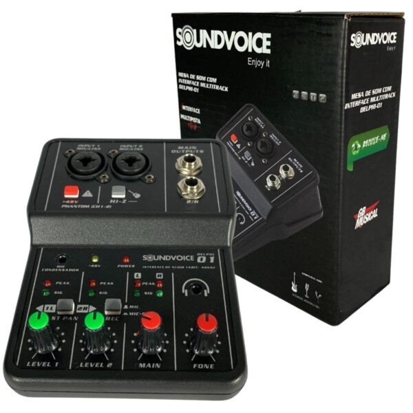 Mesa/Interface de Audio Delphi 01 Soundvoice - Imagem 3