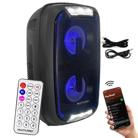 Multilaser SP336 Party Speaker – Caixa Torre Bluetooth 200 W RMS - Imagem 2