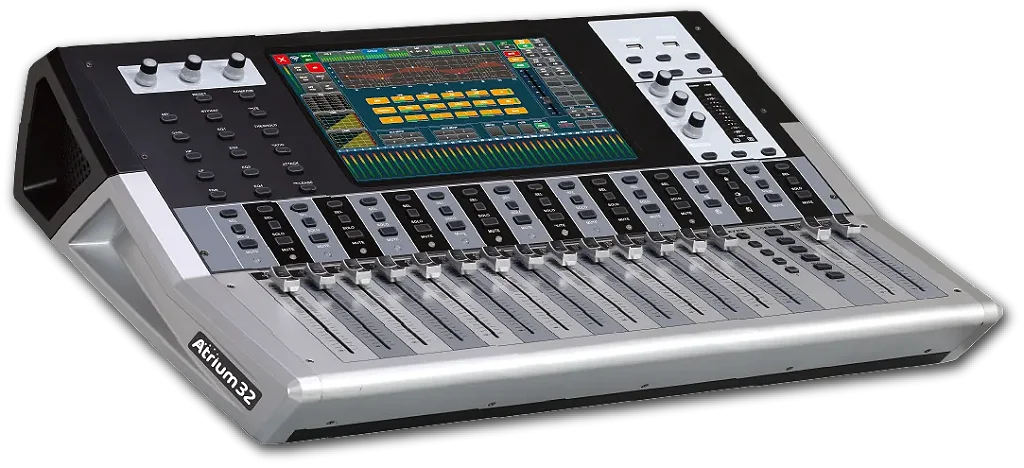 Mesa Digital Atrium 32 Canais Profissional com DSP e USB para Igrejas e Eventos