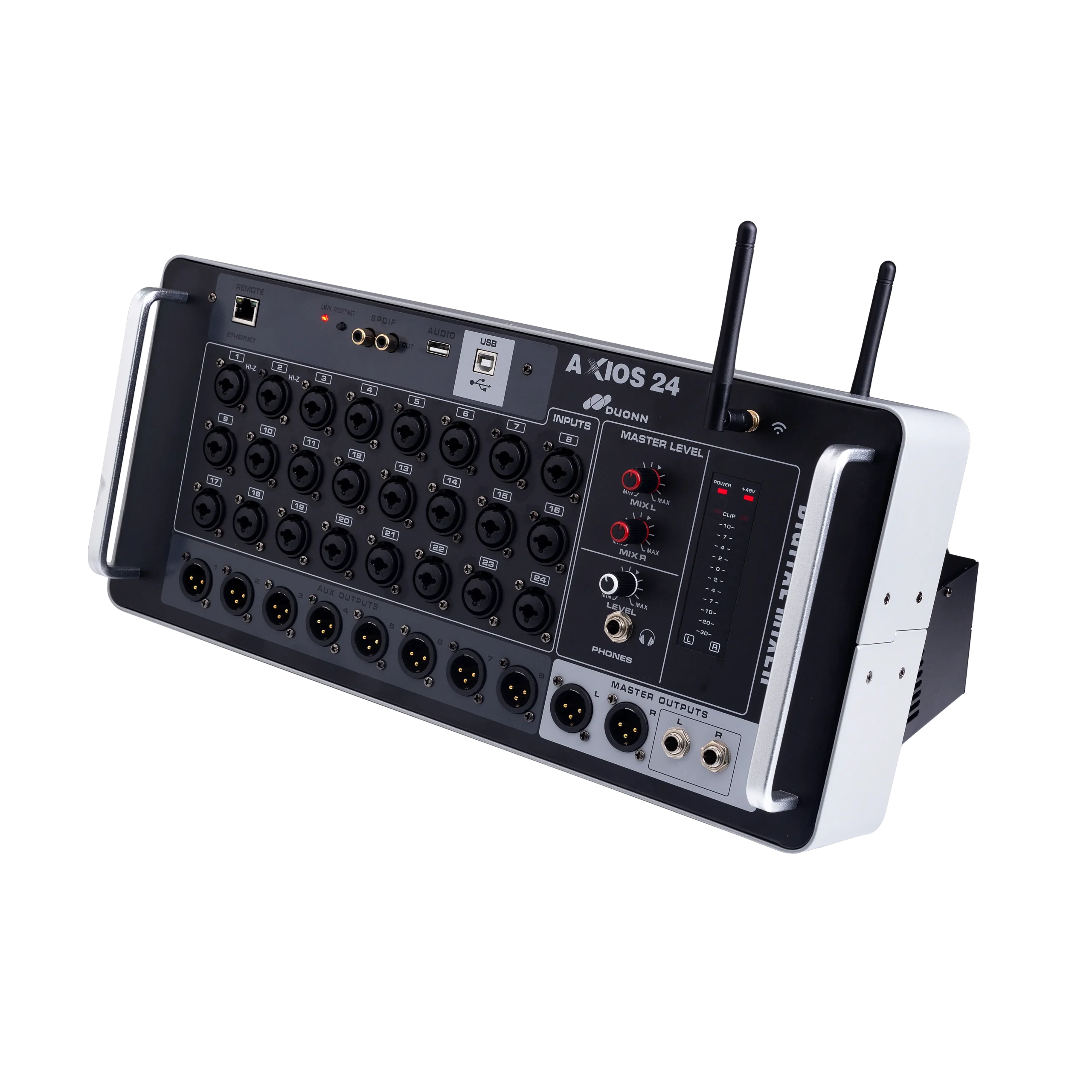 Mesa Digital Axios 24 Canais Profissional com Efeitos DSP e USB