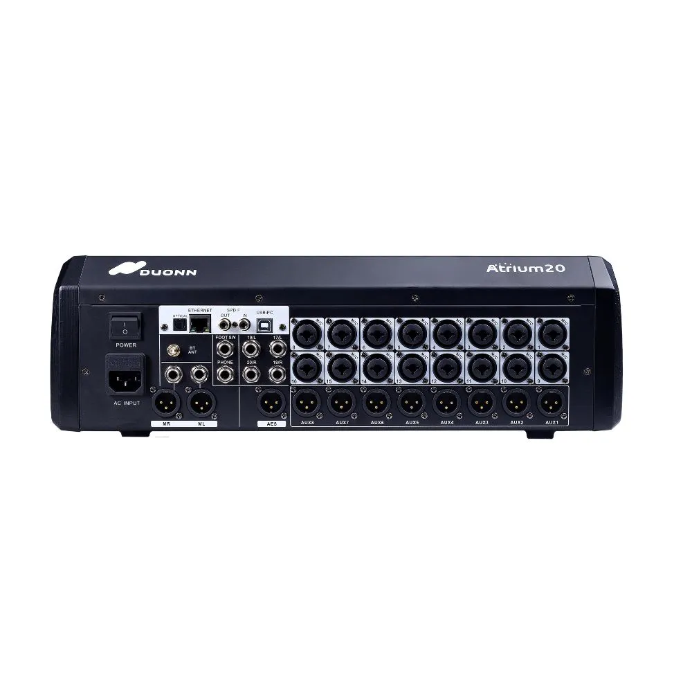 Mesa Digital Atrium 20 Canais Profissional com DSP e USB para Igrejas e Eventos - Imagem 3