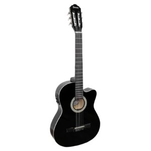Violão Giannini Elétrico Flat NF-14 CEQ BK Preto – Eletroacústico Slim com Equalizador e Afinador