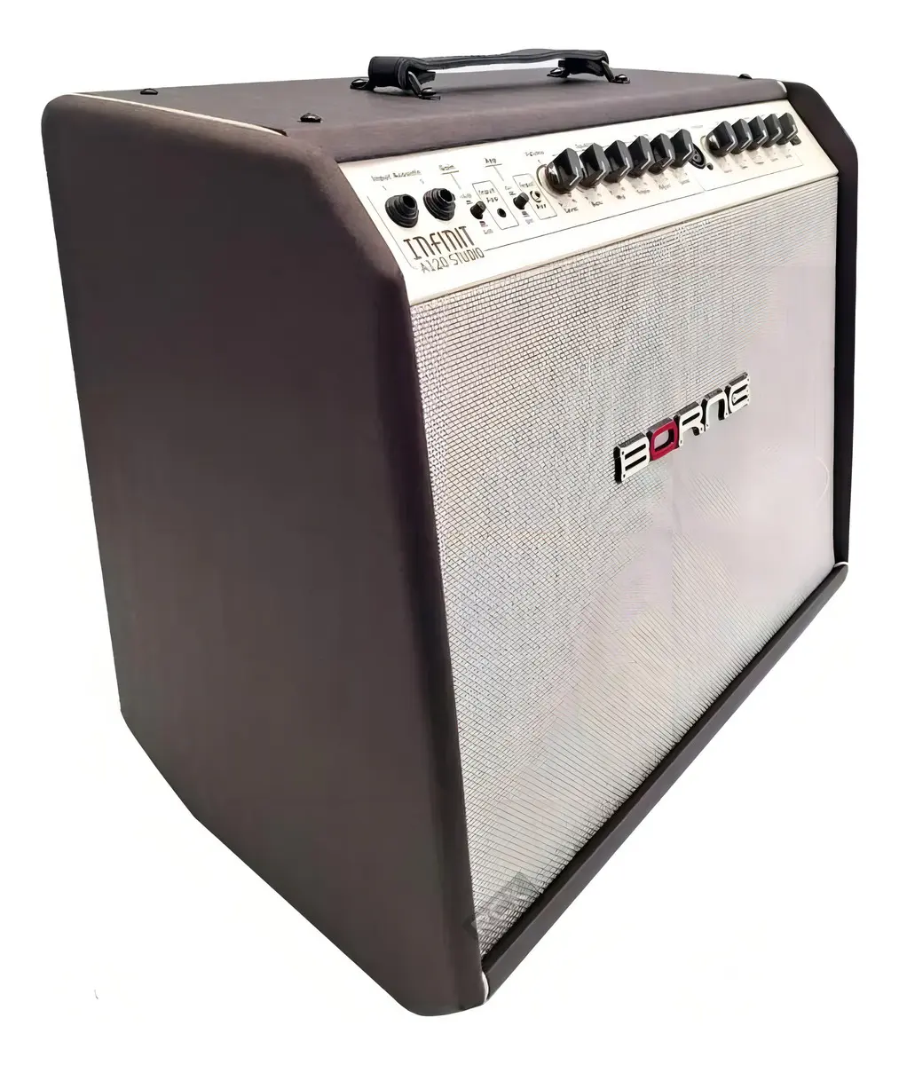 Cubo Infinit A120 para Violão Marrom Borne – Amplificador Acústico 120W RMS com Bluetooth - Imagem 3