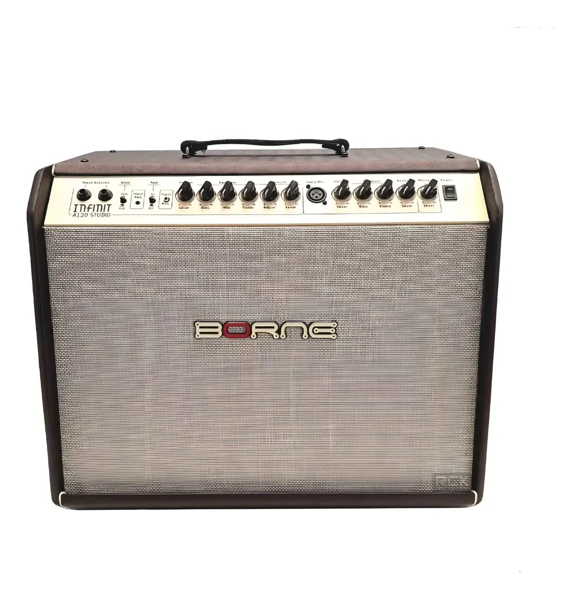 Cubo Infinit A120 para Violão Marrom Borne – Amplificador Acústico 120W RMS com Bluetooth