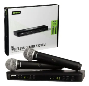 Microfone Shure BLX288BR/PG58-M15 Duplo Sem Fio | 2 PG58
