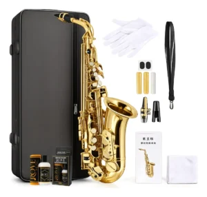 Saxofone Alto em Mib MX-SA701 Laqueado Completo – Sax Alto MXT