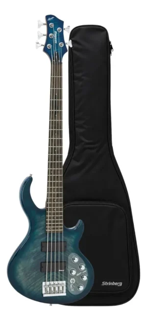 Contrabaixo Strinberg Horizon H5B TBL Preto 5 Cordas